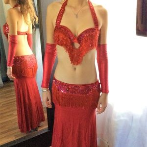 Beautiful 4 piece bellydance costume